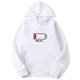 Power Low Help Me Funny Hoodie