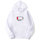 Power Low Help Me Funny Hoodie