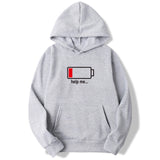 Power Low Help Me Funny Hoodie