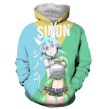 Anime Kawaii Girl Sino Hoodies